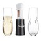 Final Touch Bubbles Sparkling, Champagne, Bubbly Glass Set with Opener - 10 oz (300 ml)